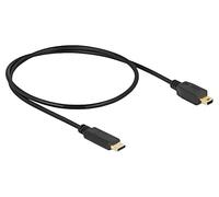 Delock 83335 Cavo USB USB 2.0 Spina USB-Mini-B, Spina USB-C® 0.50 m Nero