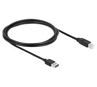 83359 Cavo USB 2.0 USB A maschio a doppia faccia, spina USB B 2m DELOCK