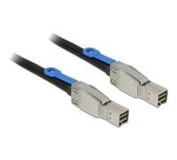 DeLOCK 83394 cavo Serial Attached SCSI (SAS) 1 m Nero, Argento