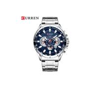 (8363 argento blu) Orologi da coppia Curren 2020 Marchio di lusso Cronografo Orologi da polso da uomo