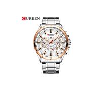 (8363 argento rosa) Orologi da coppia Curren 2020 Marchio di lusso Cronografo Orologi da polso da uomo