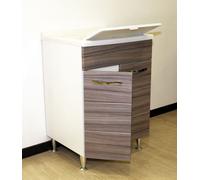 Lavatoio antonella 60x50 cm con sifone palissandro