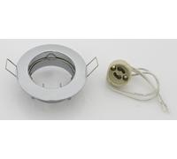 83809 Q.TA' 10 FARETTO INCASSO FISSO P/LED GU10 CROMO