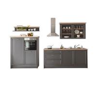 84-880-Y6 JASMIN - Blocco cucina in rovere artisano, ca. 210 x 228 x 60 cm, senza elettrodomestici