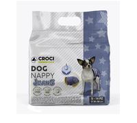 84 Pannolini igienici per cani Dog Nappy Jeans S 30-39 cm - 6 pacchi da 14 pezzi