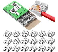 84 Pezzi Temperamatite a Doppio Foro Temperamatite Manuale in Lega Alluminio Temperamatite in Metallo Temperamatite Portatile Piccolo Manuale per Scuola, Ufficio, Casa, Progetti Artistici