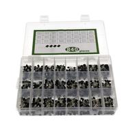840 pezzi/set 24 valori TO-92 Transistor BC547 BC327 BC337 2N2222 3904 Transistor PNP/NPN Set Kit assortimento di componenti elettronici