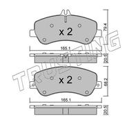 841.0 TRUSTING Kit pastiglie freno, Freno a disco per MERCEDES-BENZ,MERCEDES-BEN