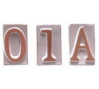 84561 Q.TA' 6 BL NUMERO CIVICO 1 IN TERRACOTTA 5X9 CM