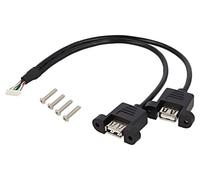 84839 Cavo USB 2.0 placcato oro 0,25 m nero 28AWG ØLunghezza: 4 mm DELOCK