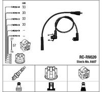 8487 NGK Kit cavi accensione per RENAULT,VOLVO