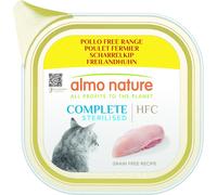85 g Almo Nature HFC Complete Sterilised Alimento Cibo Umido Patè per Gatti Adulti Sterilizzati con Pollo Free Range Gluten e Grain Free Senza Cereali