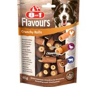 85 gr 8in1 Flavour Crunchy Rolls Snack Premio Ricompensa Rotoli Croccanti con Petto d'Anatra di Pollo e Carne di Manzo per Cani di Tutte le Taglie