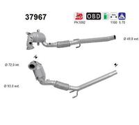 85 KW 115 CV CATALIZZATORE PER Audi A3 Limousine 8VS, 8VM 30 TFSI