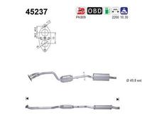 105 KW 143 CV CATALIZZATORE PER BMW 3 Cabriolet E46 318 Ci