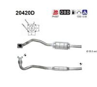 85 KW 115 CV CATALIZZATORE PER Ford Transit FURG FA 2.4 TDE