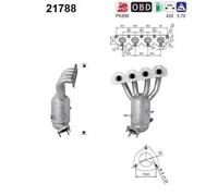 ASA Selection Catalizzatore per Chevrolet Orlando J309 1.8 104 kW 141 CV