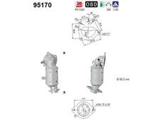85 KW 116 CV CATALIZZATORE PER Toyota Auris E18 1.2