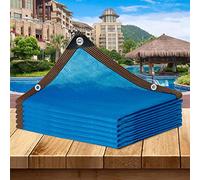 85% UV Block Blue e Cloth, rete traspirante per esterni a baldacchino con occhielli - 8 x 12 m (26,2 x 39,4 piedi) per giardino, patio, piscina e spazi esterni.