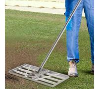 [85 x 35 cm) Rastrello professionale per il livellamento del prato in acciaio inox V2A, raschietto per prato con manico lungo 2 m, strumento per il giardino, il prato, la sabbia e il prato, Gardena