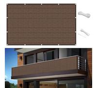 85 x 800 cm con protezione UV Wind & Sun Cove per terrazza esterna marrone include clip e cavo per una facile installazione