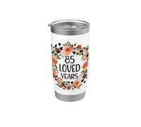 85 Years Loved 85th Birthday funny 85 Year Old Women's Bicchiere termico in acciaio inox doppia parete
