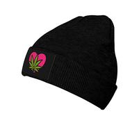 850 Knit Hat Marijuana Weed Leaf Love Cappello A Cuffia Lavabile Beanie Cappelli Impermeabile Cappello Running per Uomo Adulto All'Aperto