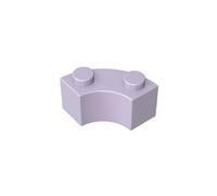 85080 Mattone Rotondo Angolo Maccherone 2x2 con Tacca per Bottoncino e Parte Superiore Rinforzata 50 Pezzi GDS-799 compatibile con Lego Mattoncini da Costruzione Colore Rose violet