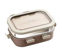 850ml Stainless Steel Lunch Box , 3 Compartment Leakproof Snack Storage | Leak-proof Snack Organizer Box For Work Office Outdoor Commuting Party School