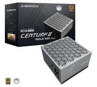 MONTECH Century II - Alimentatore ATX di fascia alta da 850 W - 80 Plus Gold & Cybenetics Platinum - Completamente modulare - ATX 3.1 e PCIe 5.1 pronto con cavo da 12 V-2 x 6 - 10 anni di garanzia