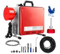 850W Macchina Sturatubi Elettrica, 400r/min Macchina per La Pulizia dei Tubi Della Coclea con Ø10mm Ø16mm Spirale e 8 Punte Diverse, Sturatubi Elettrico per Cucina Lavello di 16 mm