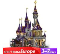 8510PCS Set di costruzione di castelli medievali magici Architettura cittadina Kit modello di assemblaggio di blocchi modulari Regali creativi di Halloween