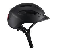 CGM BORGO, Casco da Bici Unisex Adulto, Nero Opaco, M (55-58cm)