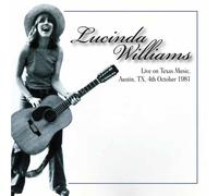 8542586 Audio Cd Lucinda Williams - Live On Texas Music, Austin Tx 4th October 1