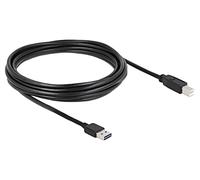 85553 Cavo USB 2.0 USB A maschio a doppia faccia, spina USB B 5m DELOCK