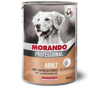 85676 Q.TA' 24 CIBO CANE MORANDO LATT 400 G PAT POLLO FEGATO