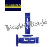 8572 - COPPIA MANOPOLE BLU BIANCHE DOMINO BI-COMPOSITE CROSS