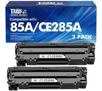 85A CE285A Black Toner Cartridge P1102W M1212NF MFP Compatible Replacement for HP 85A CE285A CE285 Laserjet P1102W M1212nf MFP 1102W P1100 P1102 P1102whp M1132 M1210 M1130 M1217nfw Printer Ink 2 Pack