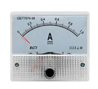 85c1-a Amperometro DC sensibile pannello misuratore con quadrante analogico ignifugo scala trasparente ABS e puntatore 2,5 precisione 1a-30a diretto/10a-10ka esterno (DC 1A)
