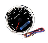 85MM 0-3000RPM Engine Diesel Tachometer Gauge w/ LCD Hourmeter For Car Boat New