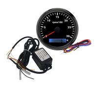 85mm Diesel Engine Tachometer 3000RPM Gauge W/ Tacho Adapter RPM Signal Sensor
