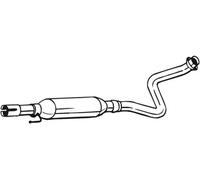 Silenziatore centrale BOSAL 279-183