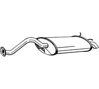 Bosal Marmitta 115-319 – Silenziatore posteriore
