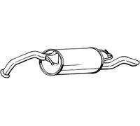 IZAWIT 35.019 Marmitta per TOYOTA Yaris Verso (P2)