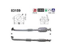 86 KW 117 CV CATALIZZATORE PER Rover 45 2 Vol/ RT 1.8