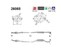 86 KW 117 CV CATALIZZATORE PER Mitsubishi ASX GAW 1.6 LPG