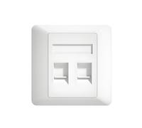 86 tipi porta bianca RJ45 della piastra frontale 1/2/4 dei porti della parete della rete per il cablaggio della struttura (30, 2 porti)