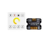 86 touch panel 30A controller dimmerabile monocolore/bicolore bicolore a tre fili/RGB senza cablaggio Dimmer LED(WM-TC017A-2CH86touchpanelRFcontrollerdual)