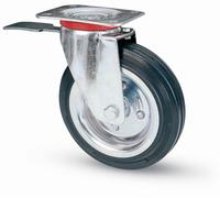 8622 Q.TA' 1 RUOTA INDUSTRIALE D 150 GOMMA 80BIS PIASTRA GIR FRE