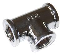 86280 Q.TA' 10 IDRAULICA-TEE 130 OTTONE CROMATO D 1/2